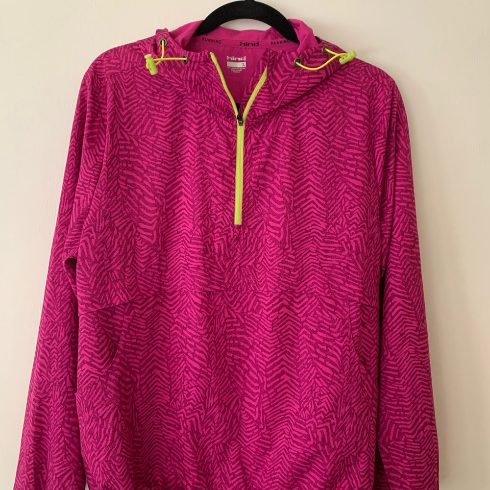 Hind Pink Jacket with Neon Green Accents